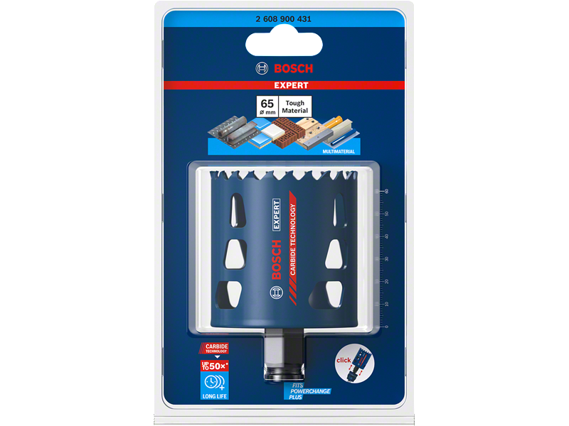 Žaga za izrezovanje lukenj Bosch EXPERT Multi Material Power Change Plus, 2608900431